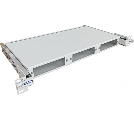 Кросс оптический NTSS выдвижной 19'' укомплектованный 1U, 8 портов SC/UPC, 50/125 мкм (планки, сплайс-кассета, пигтейлы, КДЗС, адаптеры) серый RAL 7035шт NTSS-RsFOB-1U-8-SC/U-50-SP1.5G1AY