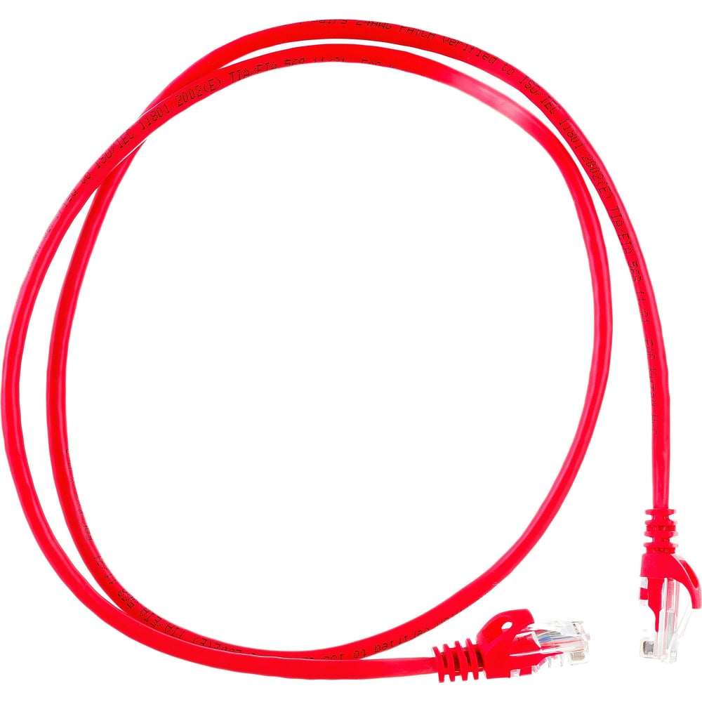 Коммутационный шнур патч-корд IEK ITK, категория 5е,UTP, 1м, красный ...