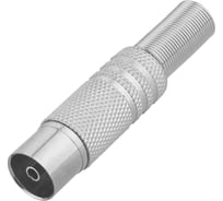 Гнездо TV TDM ELECTRIC антенное, металл, с пружиной, индивидуальная упаковка SQ1809-0029
