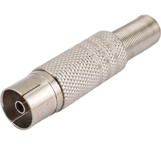 Гнездо TV TDM ELECTRIC антенное, металл, с пружиной, индивидуальная упаковка SQ1809-0029