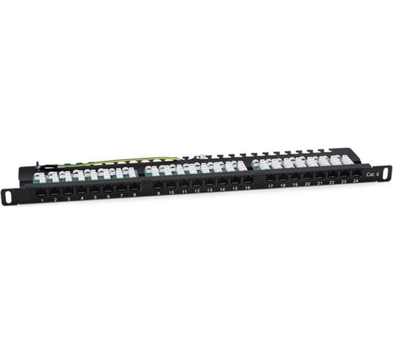 Коммутационная панель SUPRLAN UTP Сat.6 24p 19 0,5U 10-0411