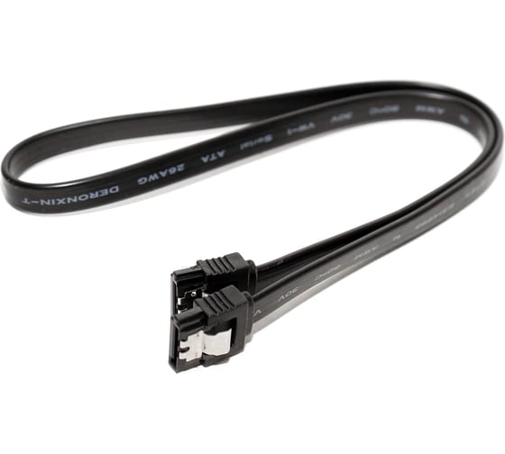 Кабель 5bites EXPRESS, SATA v3.0, 6 Гбит/сек, 0.45м, черный SATA3-7PL45S-BK