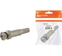 Штекер BNC TDM под винт, с пружиной, металл, индивидуальная упаковка SQ1809-0037