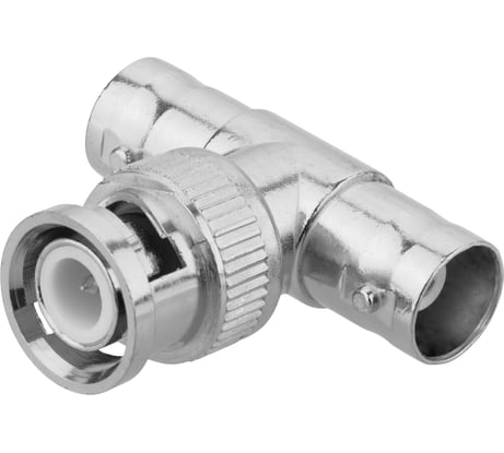 Переходник штекер TDM ELECTRIC BNC - х2 гнезда BNC тройник SQ1809-0033