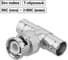 Переходник штекер TDM ELECTRIC BNC - х2 гнезда BNC тройник SQ1809-0033 2