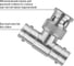 Переходник штекер TDM ELECTRIC BNC - х2 гнезда BNC тройник SQ1809-0033 4