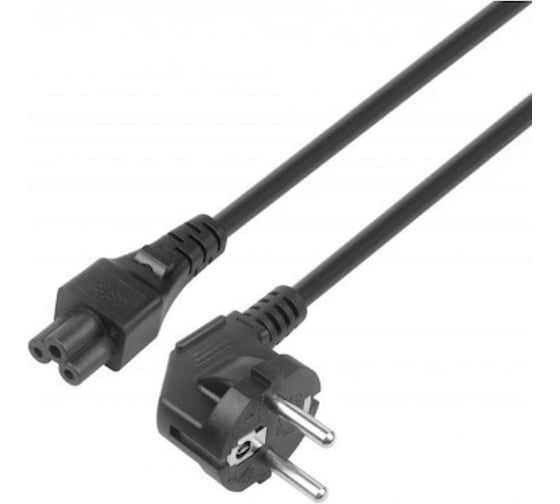 Кабель питания KS-is CEE 7/7 Schuko - IEC320 C5, 1.8м, черный KS-857C-2