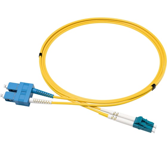 Патч-корд ВО TopLan дуплексный LC/UPC-SC/UPC SM 9/125 1 м LSZH 2мм DPC-TopLan-652-LC/U-SC/U-1.0-2mm