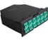 Кассета TopLan MPO OM3, для модульной панели TOP-FRM-PP-STP/1U, 24xLC, тип B, низкие потери, черная TOP-FRM-IN-2MB-24LC/OM3 1