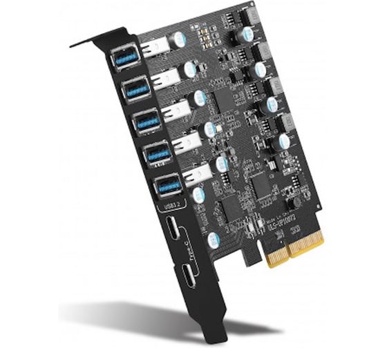 Контроллер 7 в 1 KS-is PCIe USB 3.2 Gen2 () KS-800