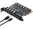 Контроллер 7 в 1 KS-is PCIe USB 3.2 Gen2 () KS-800 2