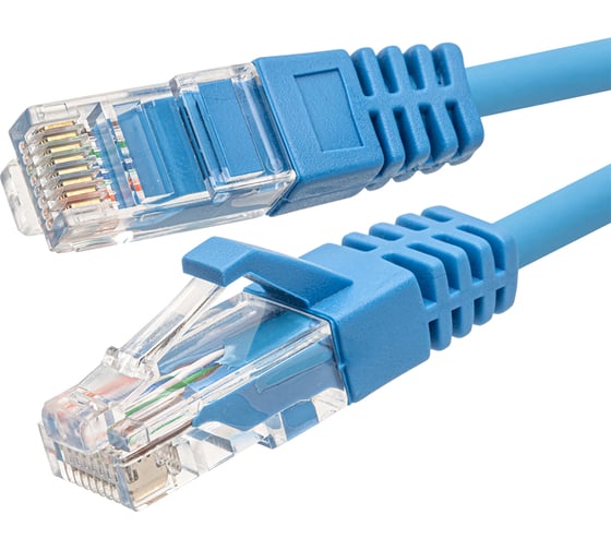 Патч-корд SUPRLAN UTP 5e 4x2 26AWG 7x0.16mm Cu LSZH синий 0,3м 10-0146-3