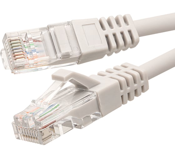 Патч-корд SUPRLAN UTP 6 4x2 24AWG 7x0.2mm Cu LSZH серый 1,5м 10-0167-1
