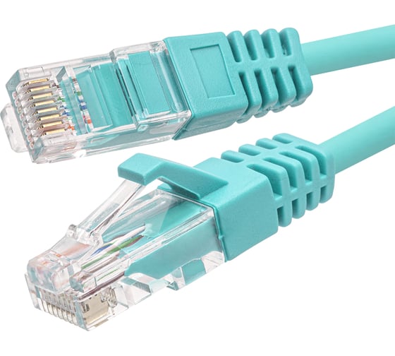 Патч-корд SUPRLAN U/UTP 5e 4x2 24AWG 7x0.2mm Cu LSZH ментол 10м 10-0810