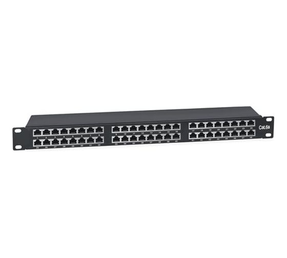 Патч-панель высокой плотности SUPRLAN 19, 48хRJ-45, STP, cat.6a, 1U 10-0454