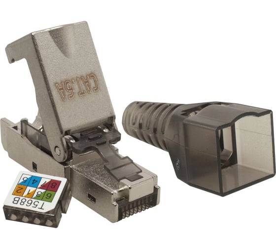 Коннектор SUPRLAN 8P8C STP 8 RJ-45 безынструментальный 10-0248