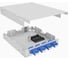 Кросс оптический TopLan, на DIN-рейку, 8 LC/UPC адаптера, OM3, укомплектованный, КРНМ-Top-08LC/U-OM3-GY-DIN 1