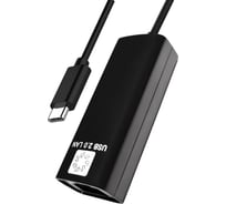 Сетевая карта 5bites USB 3.1 TYPE-C - RJ45 100 мегабит, черный, 10см UA3C-45-08BK