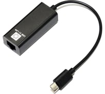 Сетевая карта 5bites USB 3.1 TYPE-C - RJ45 100 мегабит, черный, 10см UA3C-45-08BK