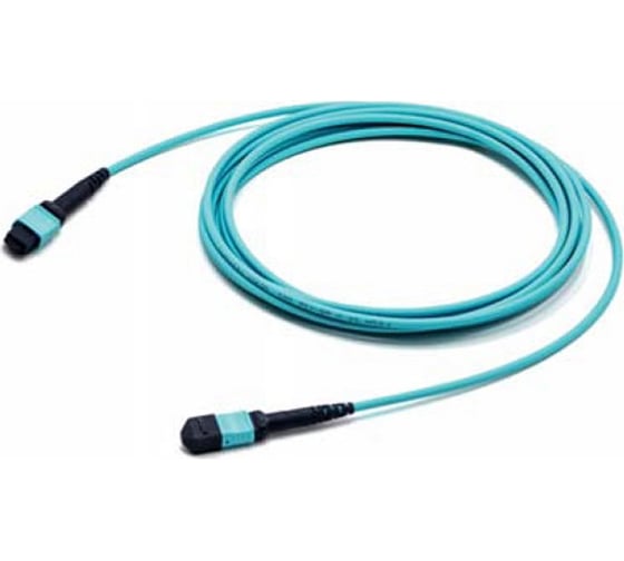 Волоконно-оптический патч-корд Hyperline FHD-MC3-504-MPOF12/PS-MPOF12/PS-B-3M-LSZH-AQ MPO 425474 1