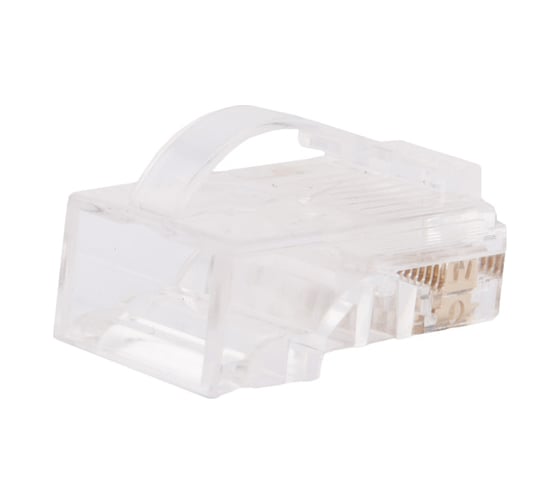 Разъем легкой оконцовки Hyperline PLEZ-8P8C-UA-C5-100 RJ-45 (8P8C) под витую пару, язычок Ar 445724