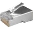 Разъем RJ-45(8P8C) под витую пару Hyperline PLUG-8P8C-U-C6-SH-100, категория 6 49358 1