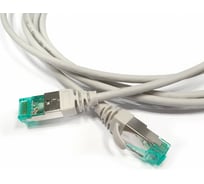 Патч-корд Hyperline PC-LPT-SFTP-RJ45-RJ45-C6A-2M-LSZH-GY S/FTP, экранированный, категория 6a 445646