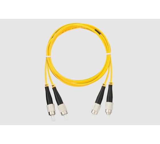 Оптический двойной шнур FOPS (патч-корд дуплекс) DX-ST/UPC-ST/UPC-9/125-3.0-LSZH-3m 118