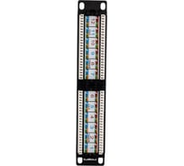 Патч-панель IEK ITK 1U кат.6 UTP 12 портов 10" Dual IDC PP12-1UC06U-D05-10