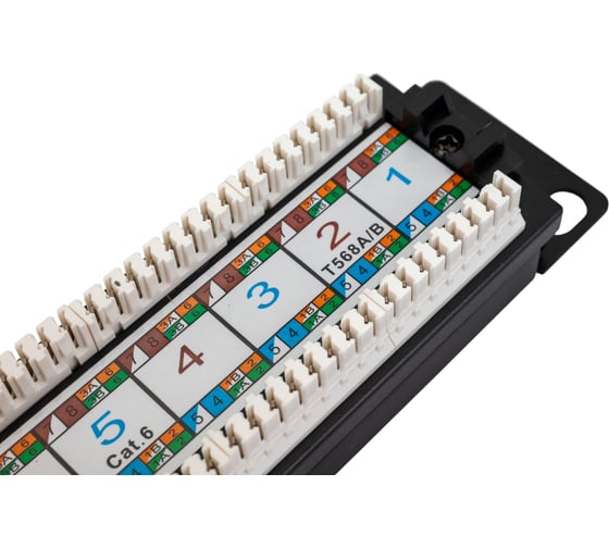 Патч-панель IEK ITK 1U кат.6 UTP 12 портов 10" Dual IDC PP12-1UC06U-D05-10
