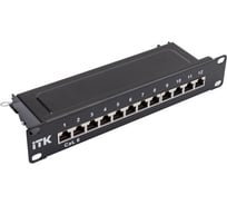 Патч-панель ITK 1U кат.6 STP 12 портов 10" Dual IDC PP12-1UC06S-D05-10