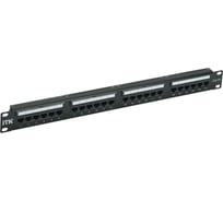 Патч-панель ITK 1U кат. 5е UTP 24 пт. Dual IDC слайд лейбл PP24-1UC5EU-D05L