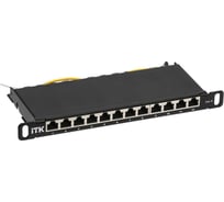 Патч-панель ITK 0,5U кат.6 STP 12 портов 10" Dual IDC PP12-D05UC06S-D05-10