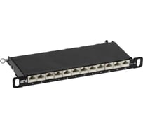 Патч-панель ITK 0,5U кат.6A STP 12 портов 10" Dual IDC PP12-D05UC6AS-D05-10