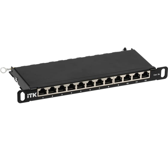 Патч-панель ITK 0,5U кат.5E STP 12 портов 10" Dual IDC PP12-D05UC5ES-D05-10