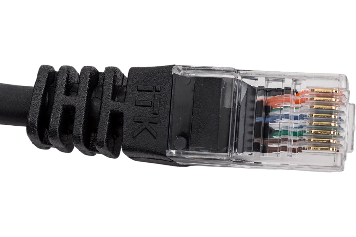 Коммутационный шнур IEK ITK кат. 5Е UTP LSZH 2м черный PC09-C5EUL-2M ...