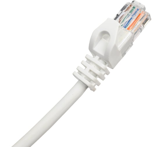 Коммутационный шнур ITK кат. 5Е UTP LSZH 3м белый PC08-C5EUL-3M
