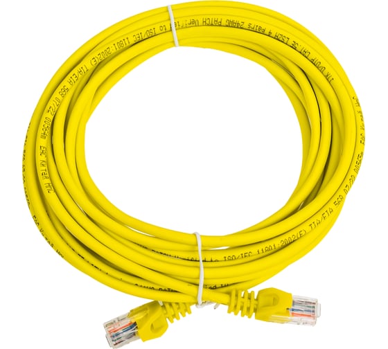 Коммутационный шнур ITK кат. 5Е UTP LSZH 5м желтый PC05-C5EUL-5M