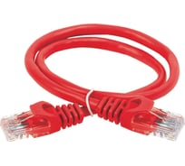 Коммутационный шнур IEK ITK кат. 6 UTP PVC 5м красный PC04-C6U-5M