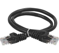 Коммутационный шнур ITK кат. 6 UTP LSZH 5м чёрный PC09-C6UL-5M
