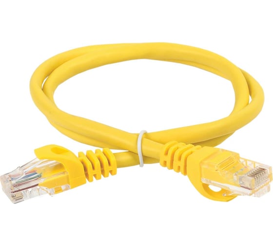 Коммутационный шнур ITK кат. 6 UTP PVC 0,5м желтый PC05-C6U-05M