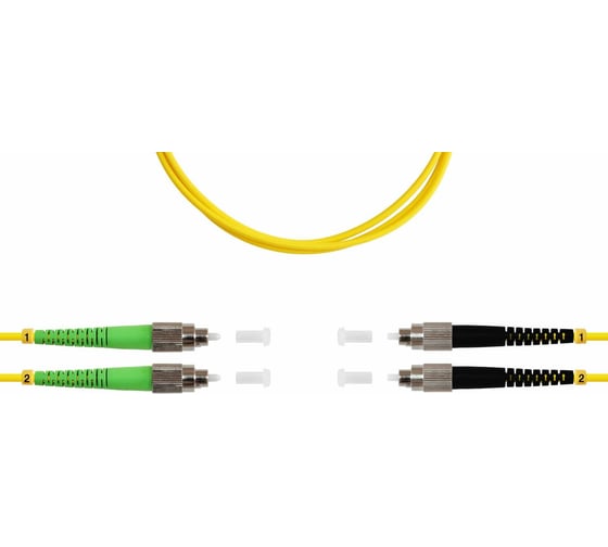 Оптический двойной шнур FOPS (патч-корд дуплекс) DX-FC/APC-FC/UPC-9/125-2.0-LSZH-3m 146