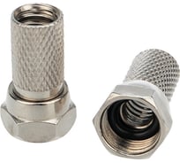 Антенный переходник Pro Legend с уплотнителем F-разъем, RG-6, металл, 2шт PL2013