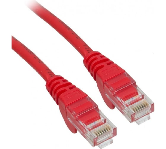 Патч-корд Pro Legend UTP кат.5E RJ-45 вилка - RJ-45 вилка, красный, 2 м. PL1242 1