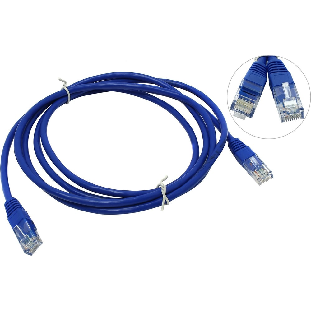 Патч-корд Pro Legend UTP кат.5E RJ-45 вилка - RJ-45 вилка, синий, 5 м ...