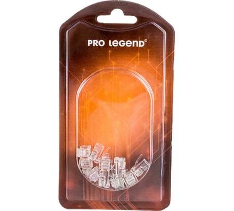 Разъем Pro Legend RJ12 6P4C 10 шт PL1277