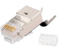 Коннектор NIKOMAX RJ45/8P8C, Кат.6a, 50мкд, универсальный, экран., 100шт. NMC-RJ88RZ50SA3-T-100