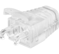 Защитный колпачок NIKOMAX для экран. RJ45 кат. 5е, диаметр 6,5мм, 100шт. NMC-RJBOOT65S-TR-100