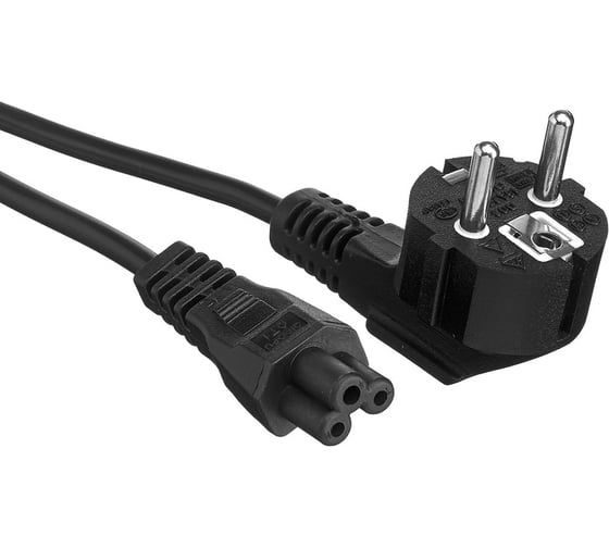 Кабель питания ноутбуков ExeGate Power PC5-3/0.5mm2, медь, черный, 6A, 3.0м 280680 1
