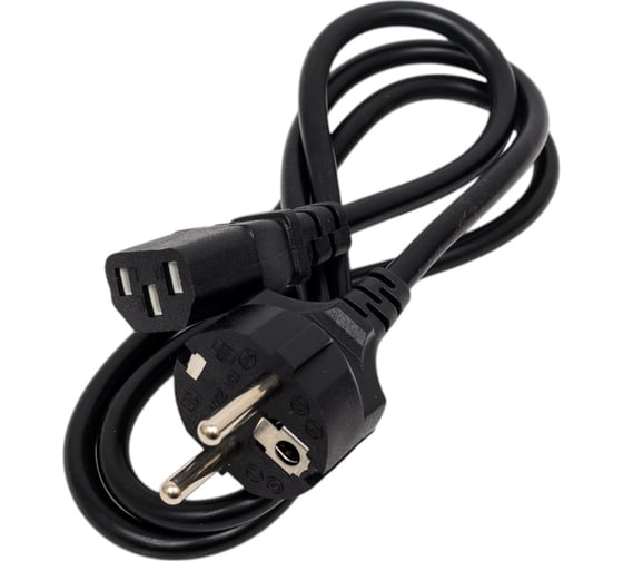Кабель питания ExeGate Special PC-1S Евровилка Schuko- C13/0.5mm2, CCA, черный, 1.0м 280992